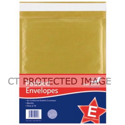 265x220 Size E Bubble Envelope  10s