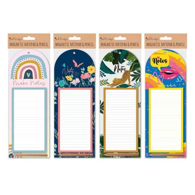 4assorted Magnetic Notepad & Pencil