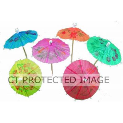  Assorted Paper Parasols (pack quantity 10) 