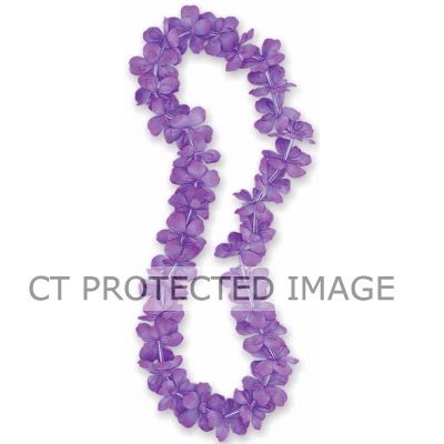 40 Inch Purple Flower Lei
