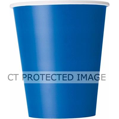  9oz Royal Blue Cups (pack quantity 14) 