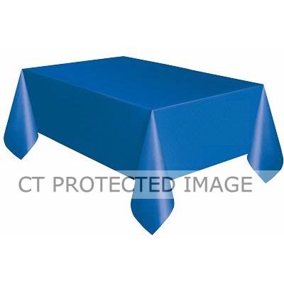 Royal Blue Plastic Tablecover (compact Packaging)