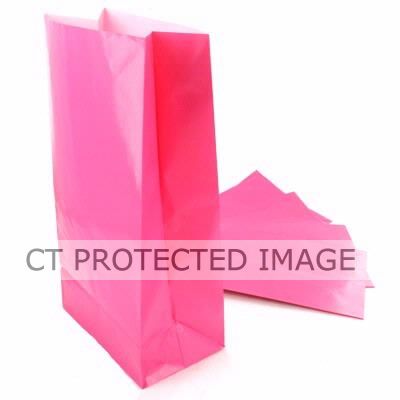  Hot Pink Party Bags (pack quantity 12) 