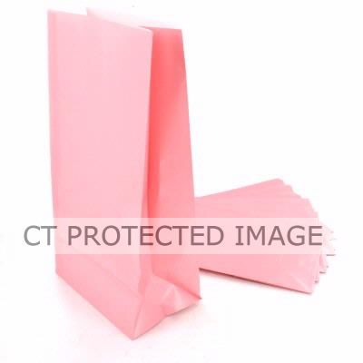  Pastel Pink Paper Bags (pack quantity 12) 