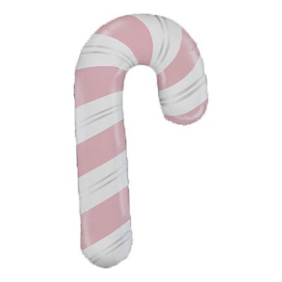 41 Inch Pink Candy Cane Foil Balloon