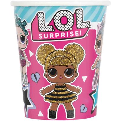 9oz Lol Surprise Cups (pack quantity 8)