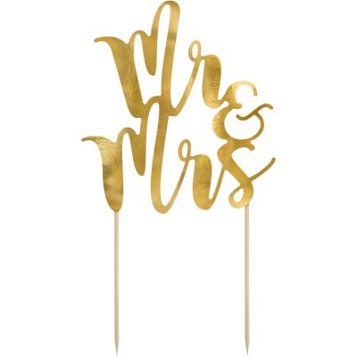 Mr & Mrs Cake Topper
