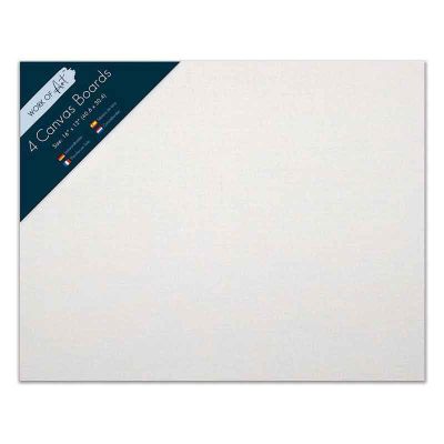 16x12 Inch Canvas Boards (pack quantity 4)