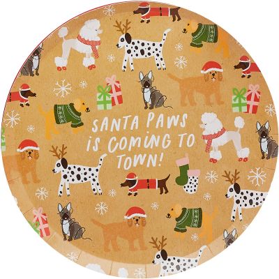 Santa Paws Eco Paper Plates (pack quantity 10)