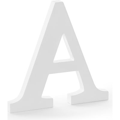 White Wooden Letter A