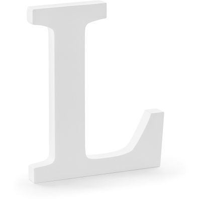 White Wooden Letter L