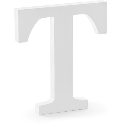 White Wooden Letter T