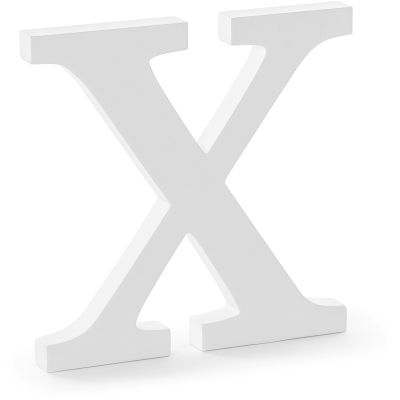White Wooden Letter X