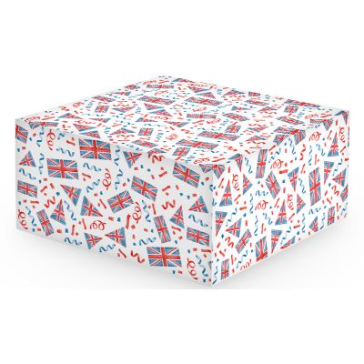 10 Inch Union Jack Cake Box