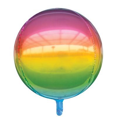 15 Inch Rainbow Sphere Foil Balloon