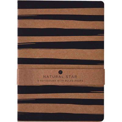 A4 Kraft Note Book (pack quantity 3)