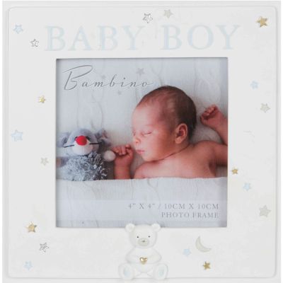 4x4 Inch Bambino Resin Baby Boy Photo Frame