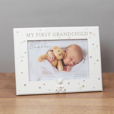 6x4 Inch Bambino Resin First Grandchild Photo Frame