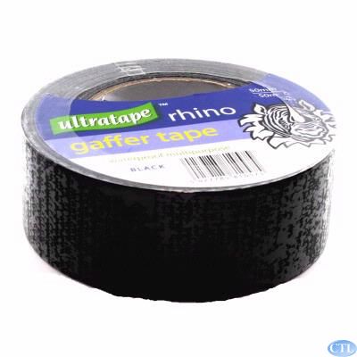 50mm X 50m Rhino Black Cloth Tape