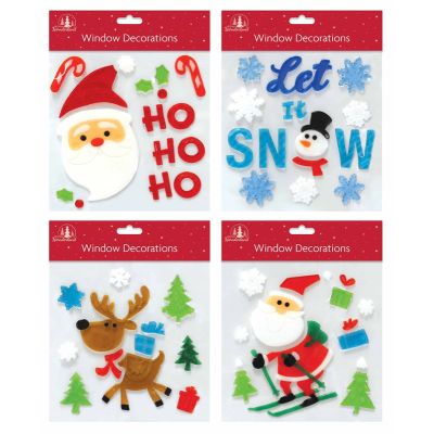 4assorted Christmas Window Gels
