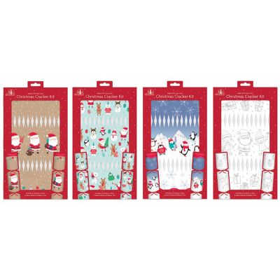 4assorted Cute Make Your Own Christmas Cracker Kit