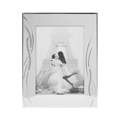 5x7 Inch Silver Plated Wedding Photo Frame