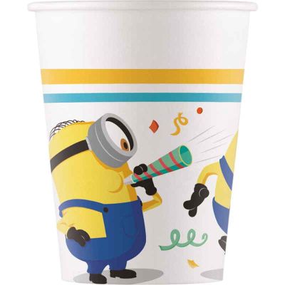 200ml Minions The Rise Of Gru Paper Cups (pack quantity 8)