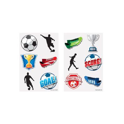 6pc 4cm Football Mini Tattoos 96s