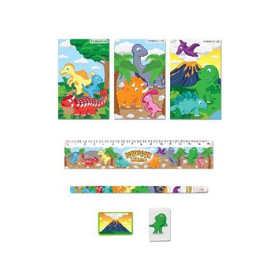 5pc Dinosaur Stationery Set 24s