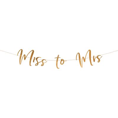 Rose Gold Miss To Mrs Banner