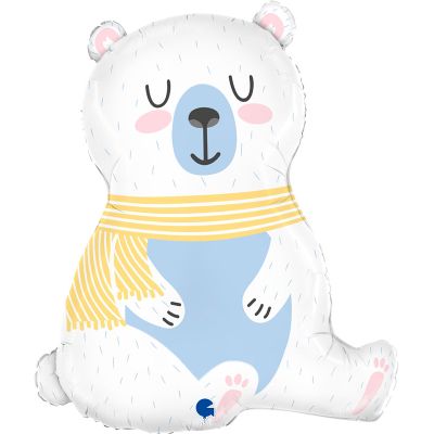 34 Inch Polar Bear Foil Balloon
