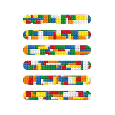 6assorted Brickz Snap Bracelet 120s