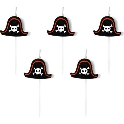 Pirate Party Birthday Candles (pack quantity 5)