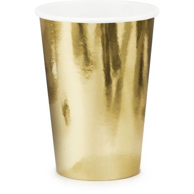 220ml Gold Cups (pack quantity 6)