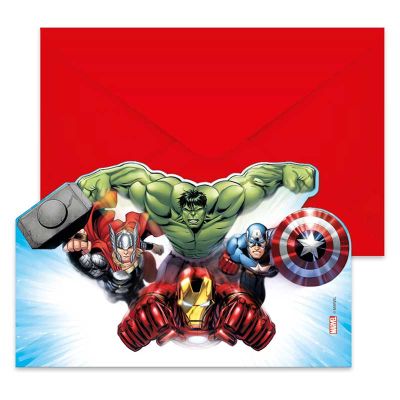 Avengers Infinity Stones Invitations (pack quantity 6)