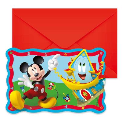 Mickey Rock The House Invitations (pack quantity 6)