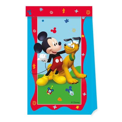 Mickey Rock The House Paper Bags (pack quantity 4)