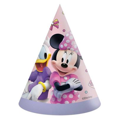 Minnie Junior Party Hats (pack quantity 6)