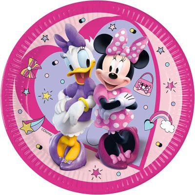 23cm Minnie Junior Plates (pack quantity 8)