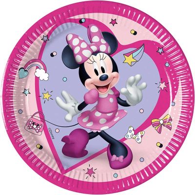 20cm Minnie Junior Plates (pack quantity 8)