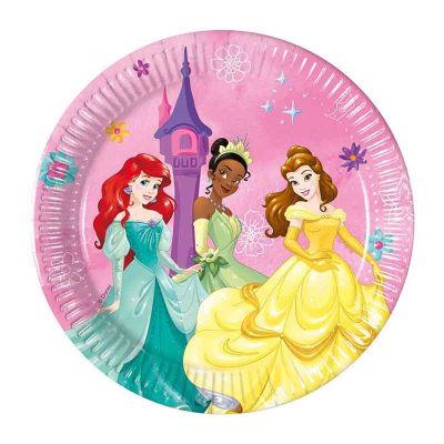 20cm Disney Princess Live Your Story Plates (pack quantity 8)