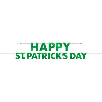2pc Foil Happy St Patricks Day Letter Banner