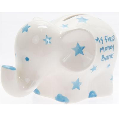 My First Elephant Bank Blue