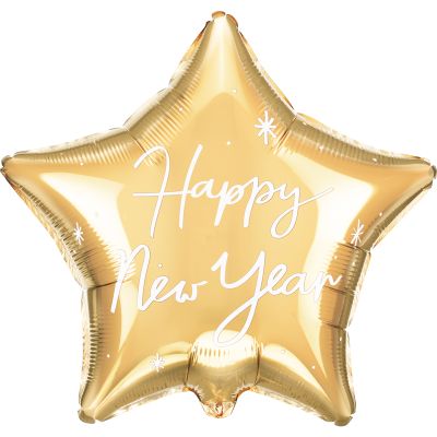 20 Inch Happy New Year Foil Balloon Star