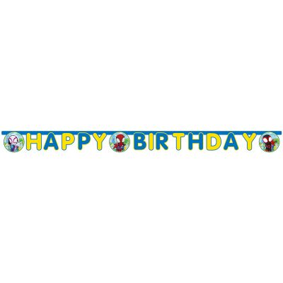 Spidey And Friends Happy Birthday Banner