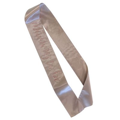 Nude Mummy To Be Diamante Sash