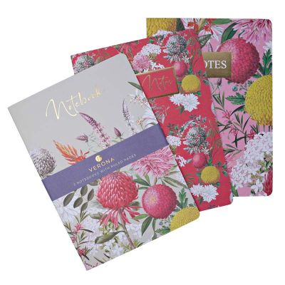 A4 Verona Notebooks (pack quantity 3)