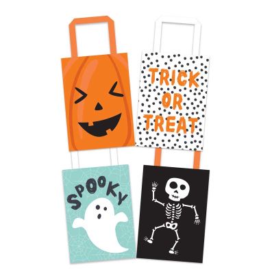 Halloween Paper Treat Bags (pack quantity 4)