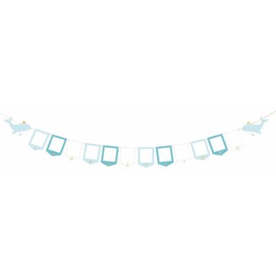 Whale Photo Frame Garland