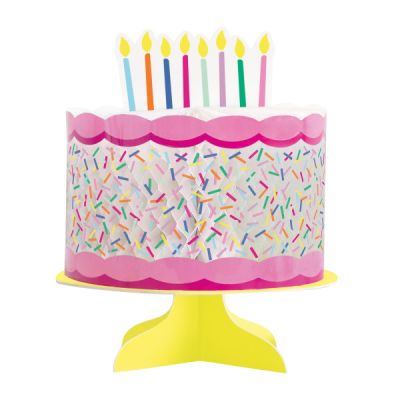 Pink Sprinkles Honeycomb Cake Centerpiece